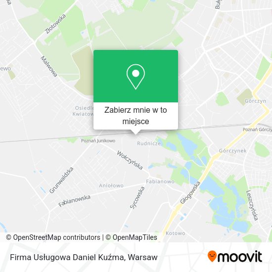 Mapa Firma Usługowa Daniel Kuźma