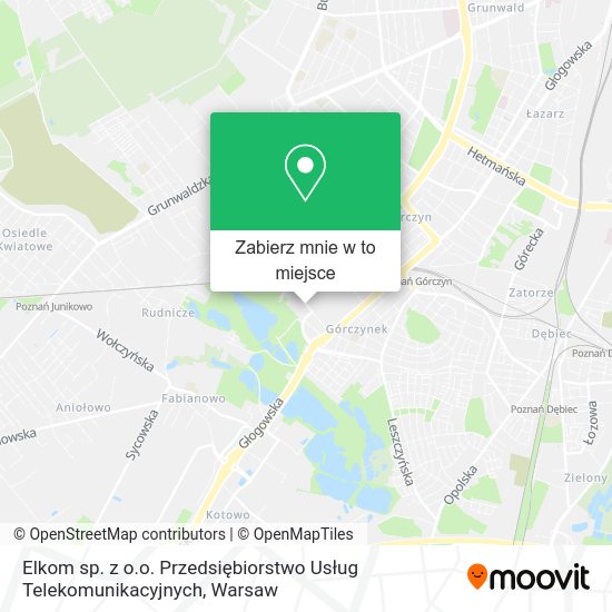 Mapa Elkom sp. z o.o. Przedsiębiorstwo Usług Telekomunikacyjnych