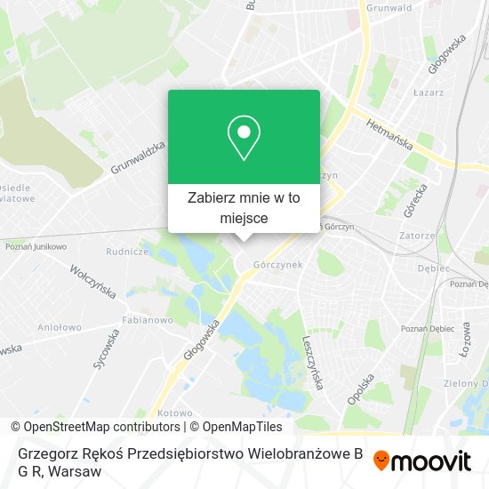 Mapa Grzegorz Rękoś Przedsiębiorstwo Wielobranżowe B G R