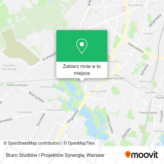 Mapa Biuro Studiów i Projektów Synergia