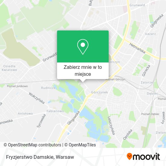 Mapa Fryzjerstwo Damskie