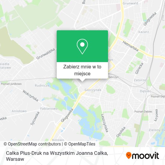 Mapa Całka Plus-Druk na Wszystkim Joanna Całka