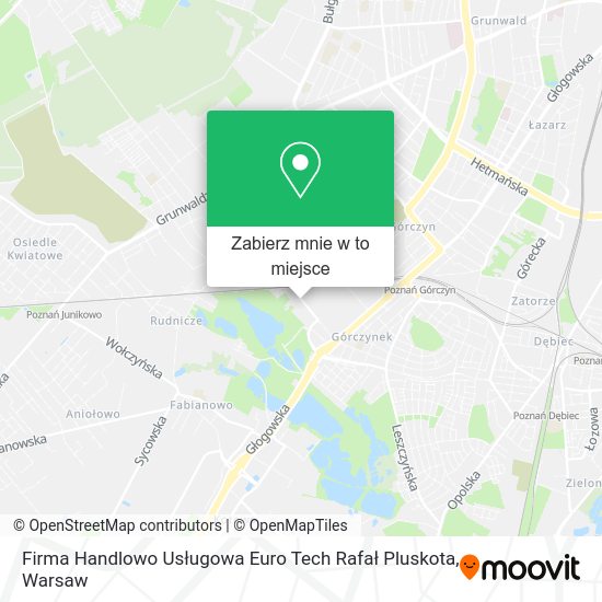 Mapa Firma Handlowo Usługowa Euro Tech Rafał Pluskota