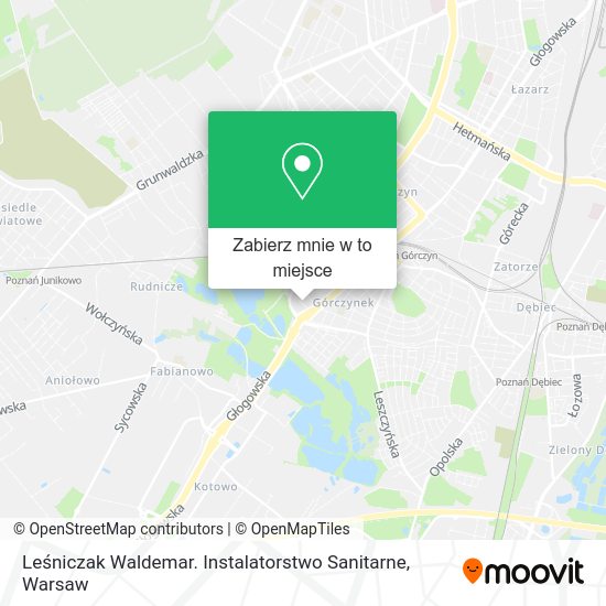 Mapa Leśniczak Waldemar. Instalatorstwo Sanitarne