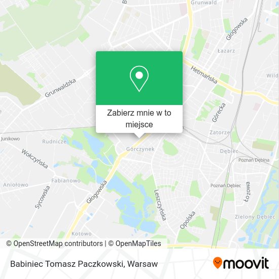 Mapa Babiniec Tomasz Paczkowski