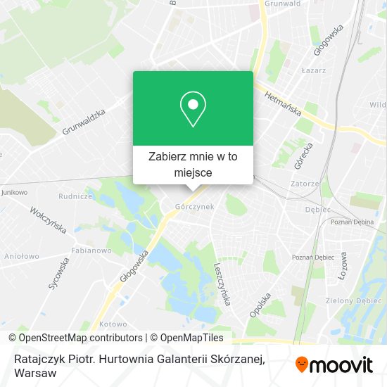 Mapa Ratajczyk Piotr. Hurtownia Galanterii Skórzanej