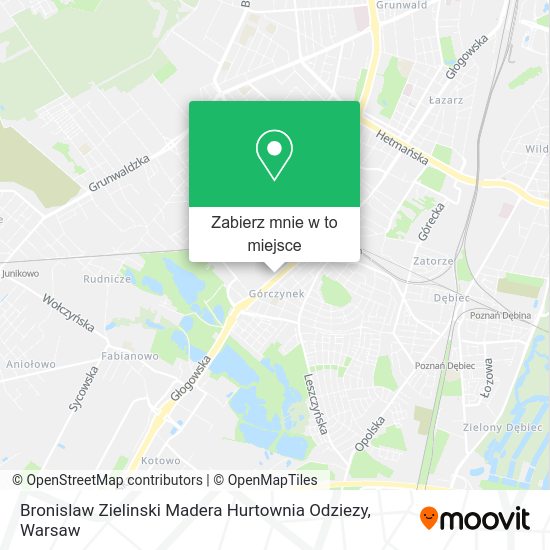 Mapa Bronislaw Zielinski Madera Hurtownia Odziezy