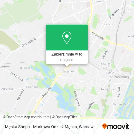 Mapa Męska Shopa - Markowa Odzież Męska