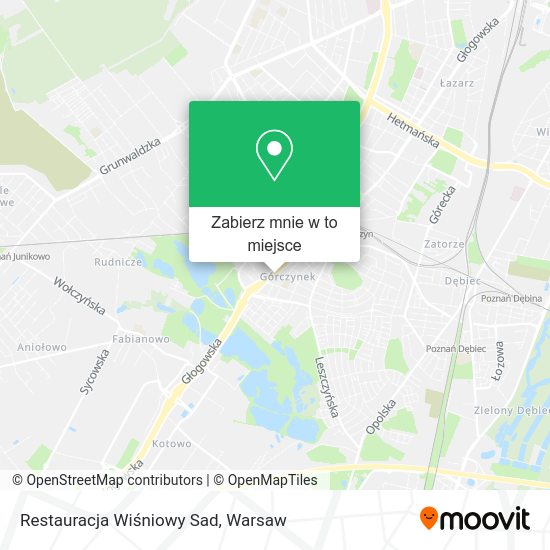 Mapa Restauracja Wiśniowy Sad