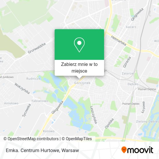 Mapa Emka. Centrum Hurtowe