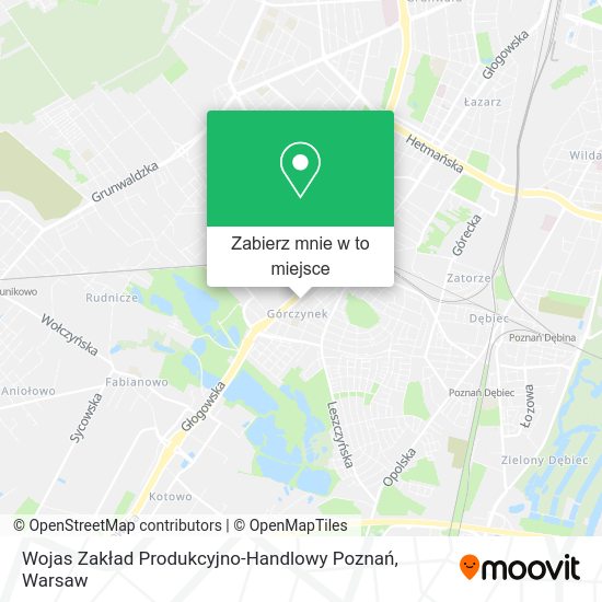 Mapa Wojas Zakład Produkcyjno-Handlowy Poznań