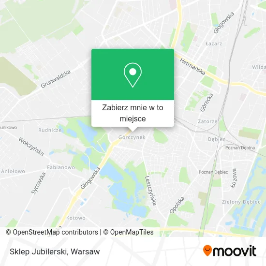 Mapa Sklep Jubilerski