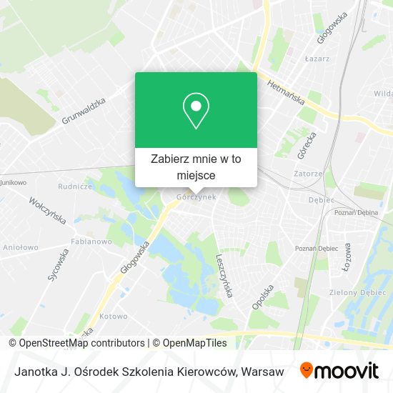 Mapa Janotka J. Ośrodek Szkolenia Kierowców