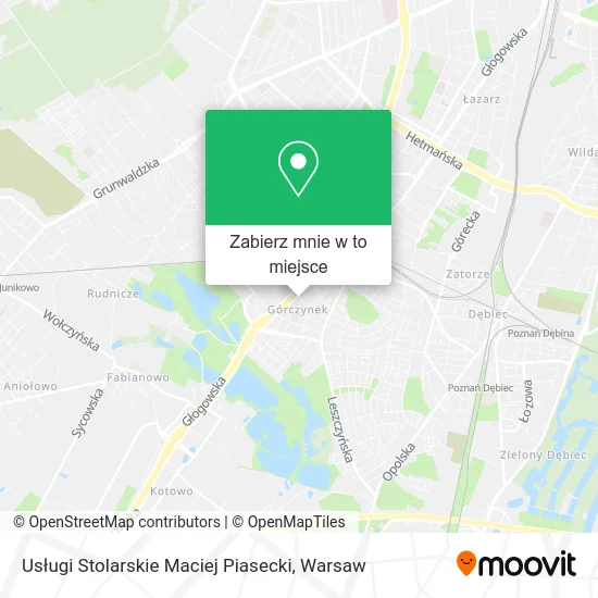 Mapa Usługi Stolarskie Maciej Piasecki