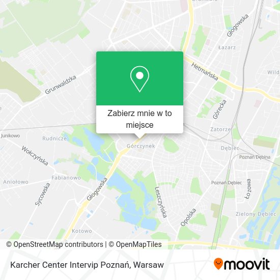 Mapa Karcher Center Intervip Poznań