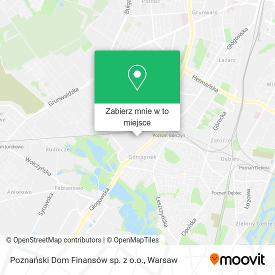 Mapa Poznański Dom Finansów sp. z o.o.