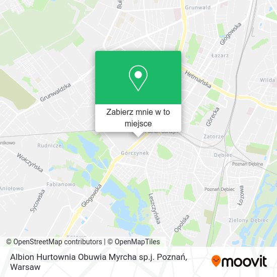 Mapa Albion Hurtownia Obuwia Myrcha sp.j. Poznań