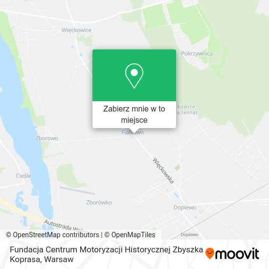 Mapa Fundacja Centrum Motoryzacji Historycznej Zbyszka Koprasa