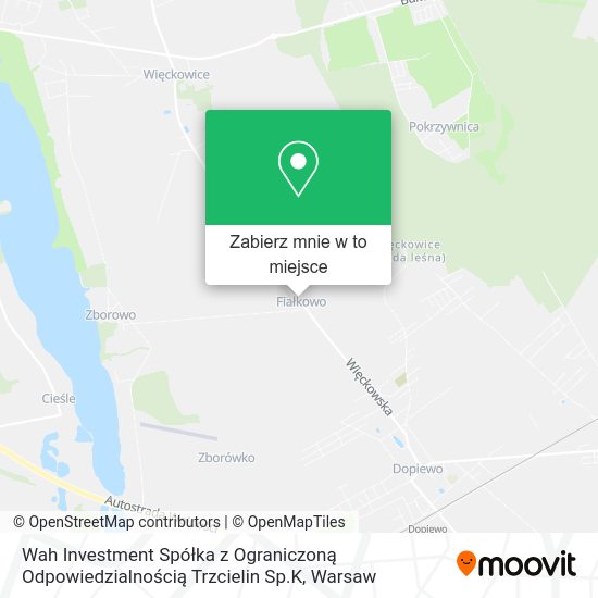 Mapa Wah Investment Spółka z Ograniczoną Odpowiedzialnością Trzcielin Sp.K