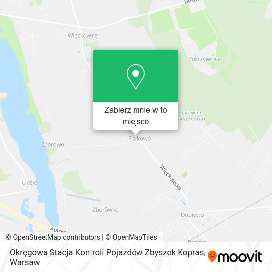 Mapa Okręgowa Stacja Kontroli Pojazdów Zbyszek Kopras