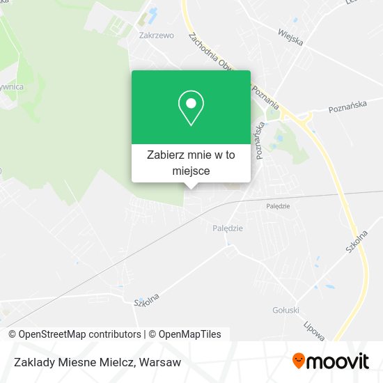 Mapa Zaklady Miesne Mielcz