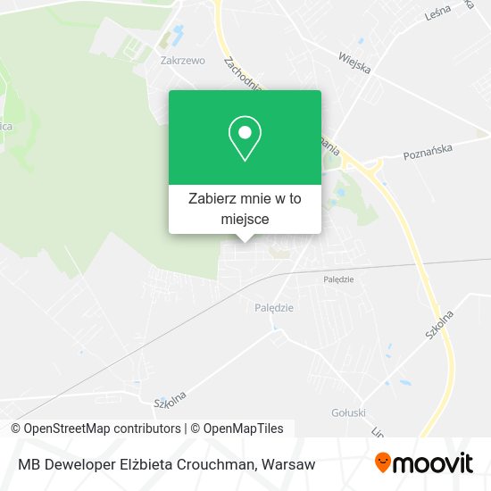 Mapa MB Deweloper Elżbieta Crouchman