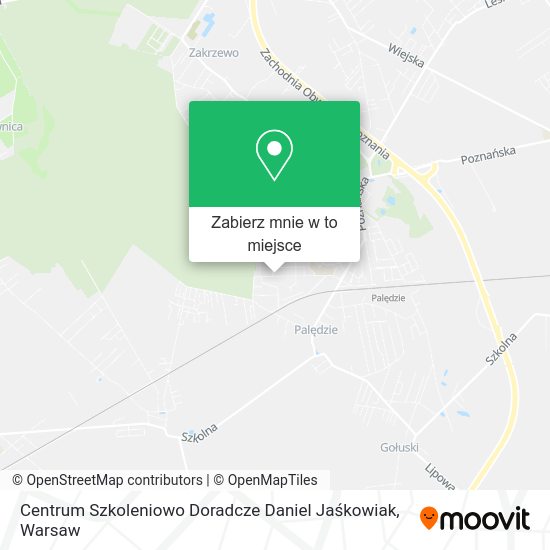 Mapa Centrum Szkoleniowo Doradcze Daniel Jaśkowiak