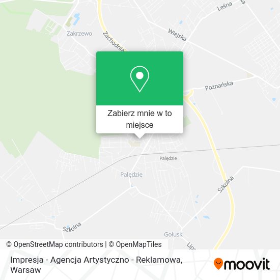 Mapa Impresja - Agencja Artystyczno - Reklamowa