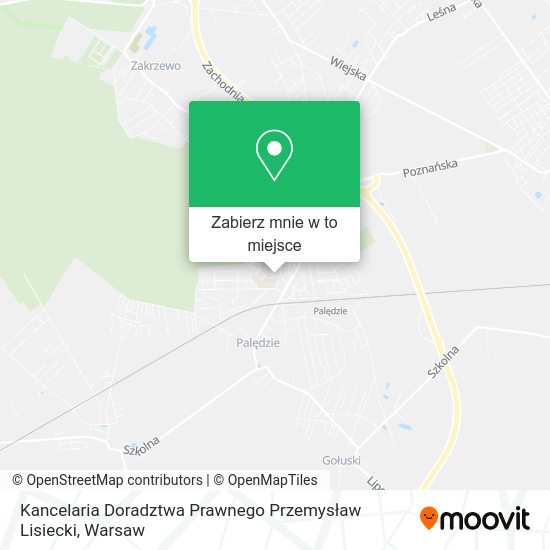 Mapa Kancelaria Doradztwa Prawnego Przemysław Lisiecki