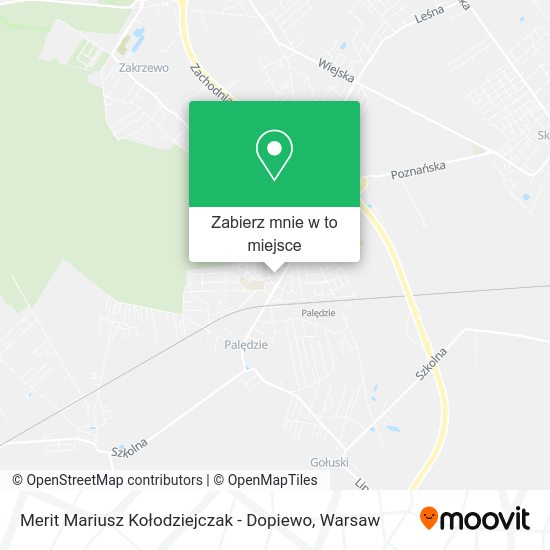 Mapa Merit Mariusz Kołodziejczak - Dopiewo