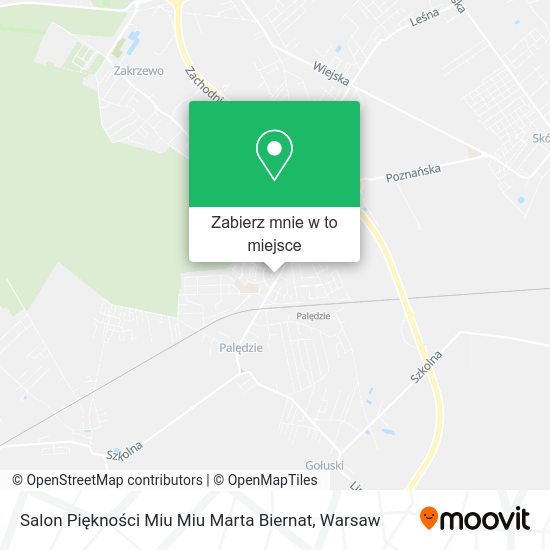 Mapa Salon Piękności Miu Miu Marta Biernat