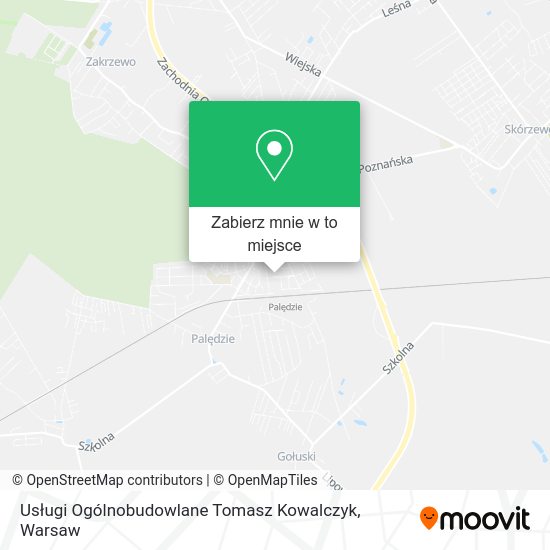 Mapa Usługi Ogólnobudowlane Tomasz Kowalczyk