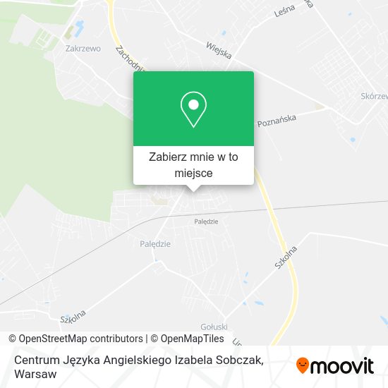 Mapa Centrum Języka Angielskiego Izabela Sobczak