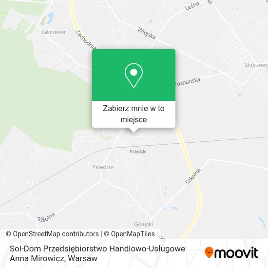 Mapa Sol-Dom Przedsiębiorstwo Handlowo-Usługowe Anna Mirowicz