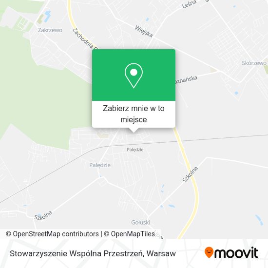 Mapa Stowarzyszenie Wspólna Przestrzeń