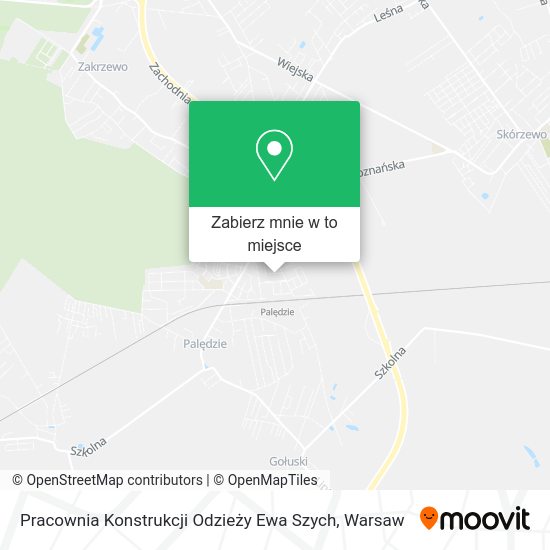 Mapa Pracownia Konstrukcji Odzieży Ewa Szych