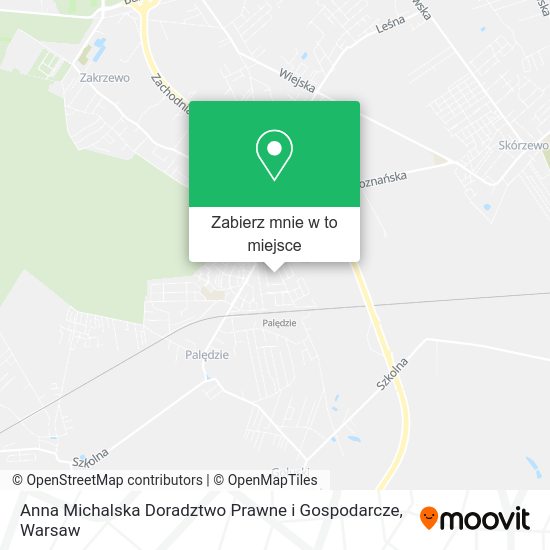 Mapa Anna Michalska Doradztwo Prawne i Gospodarcze