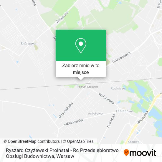 Mapa Ryszard Czyżewski Proinstal - Rc Przedsiębiorstwo Obsługi Budownictwa