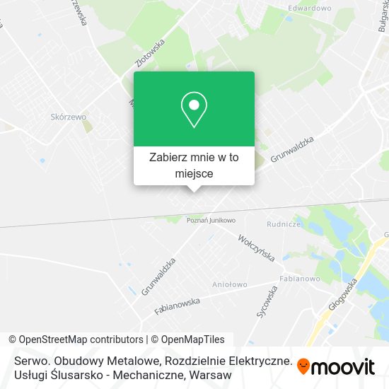 Mapa Serwo. Obudowy Metalowe, Rozdzielnie Elektryczne. Usługi Ślusarsko - Mechaniczne