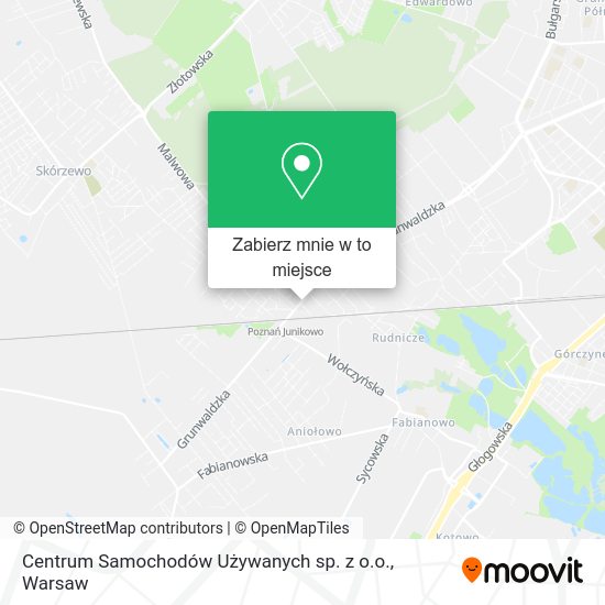 Mapa Centrum Samochodów Używanych sp. z o.o.