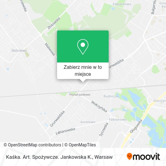 Mapa Kaśka. Art. Spożywcze. Jankowska K.