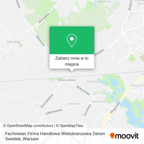 Mapa Fachowiec Firma Handlowa Wielobranzowa Zenon Swietek