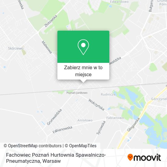 Mapa Fachowiec Poznań Hurtownia Spawalniczo-Pneumatyczna