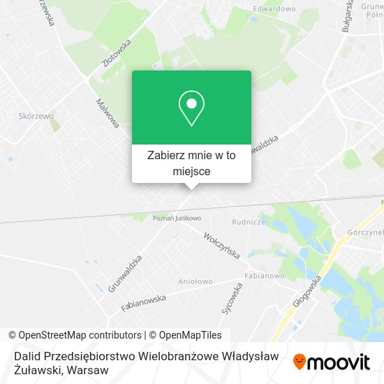 Mapa Dalid Przedsiębiorstwo Wielobranżowe Władysław Żuławski