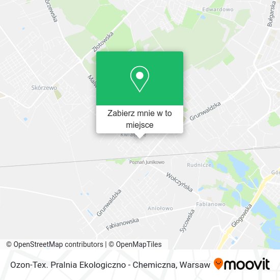 Mapa Ozon-Tex. Pralnia Ekologiczno - Chemiczna