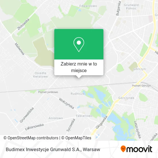 Mapa Budimex Inwestycje Grunwald S.A.