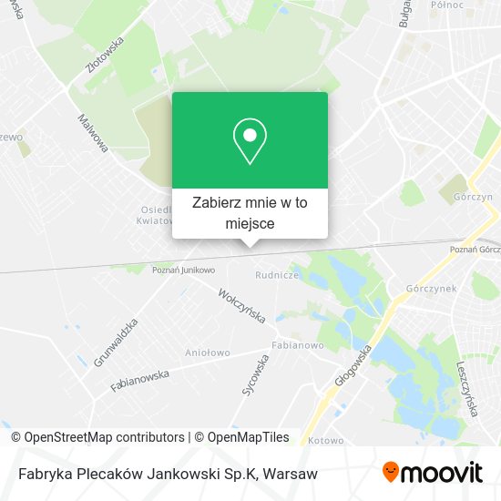 Mapa Fabryka Plecaków Jankowski Sp.K