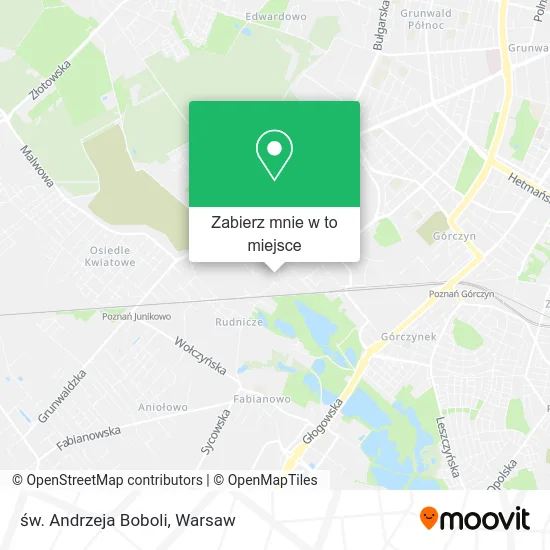 Mapa św. Andrzeja Boboli