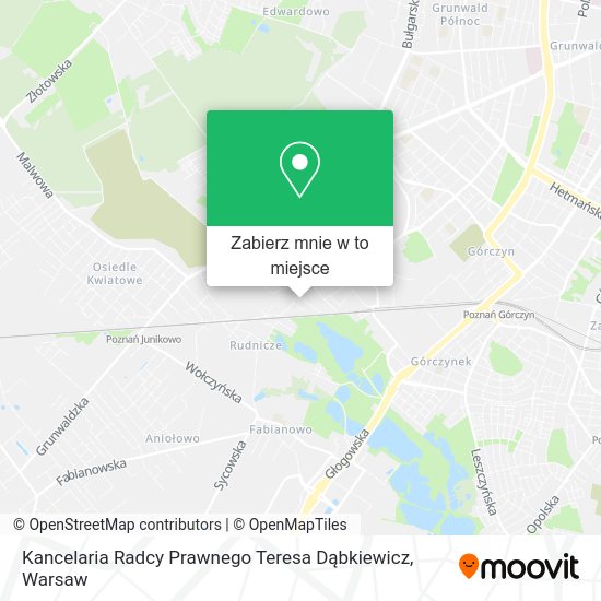 Mapa Kancelaria Radcy Prawnego Teresa Dąbkiewicz