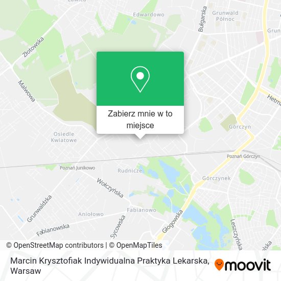 Mapa Marcin Krysztofiak Indywidualna Praktyka Lekarska